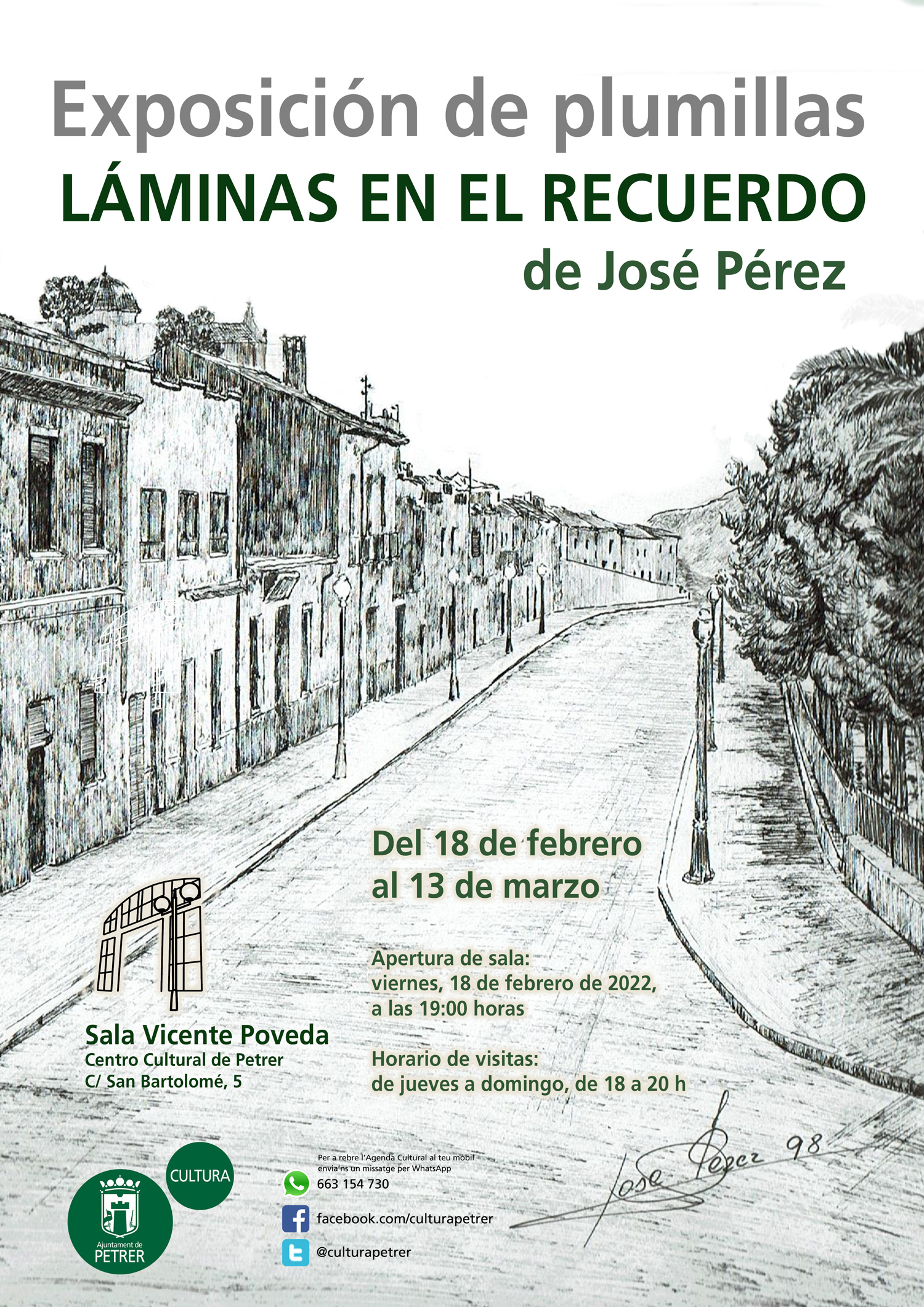 2022-03-13 - Exposición de plumillas - Láminas en el recuerdo - José Pérez