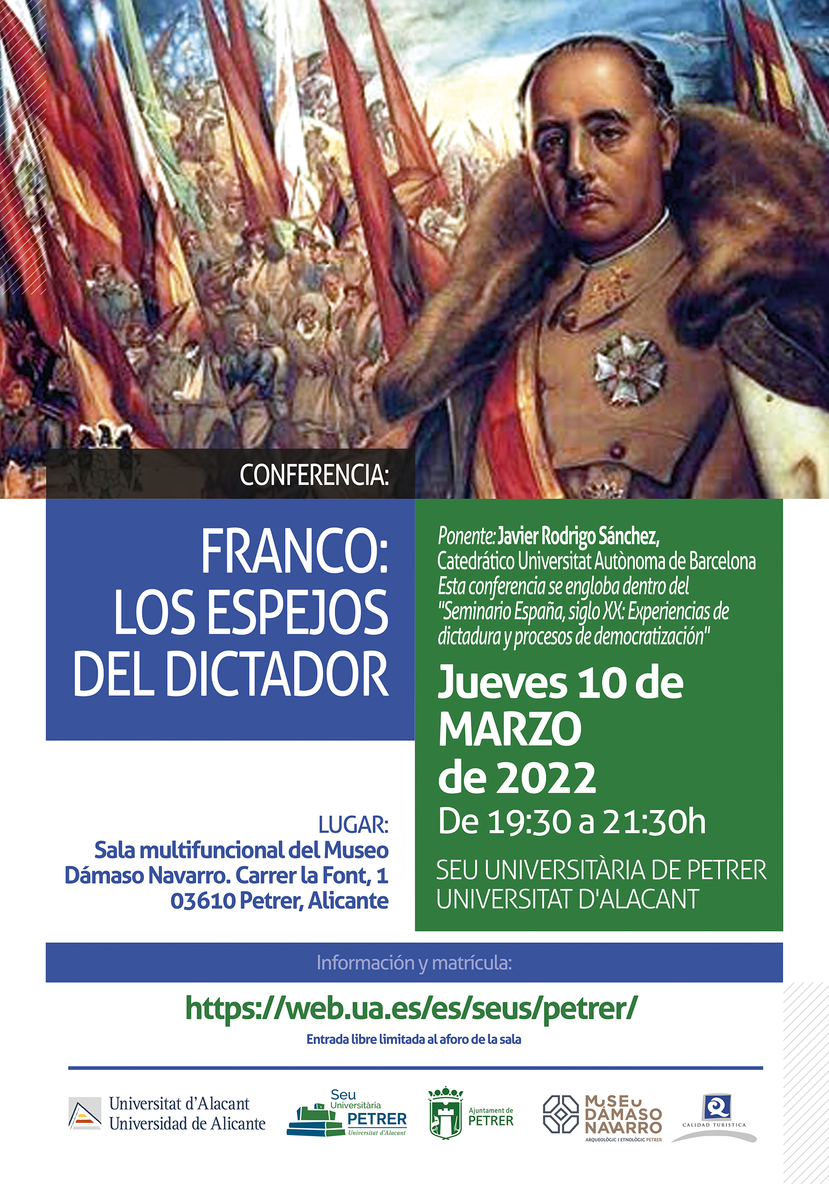 2022-03-10 - Conferència - “Franco: los espejos del dictador”