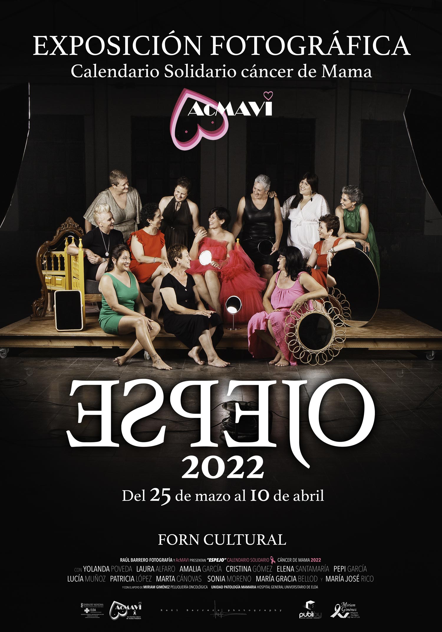 2022-04-10 - Exposició - ESPEJO, de Rául Barredo - Calendari solidari de càncer de mama ACMAVI