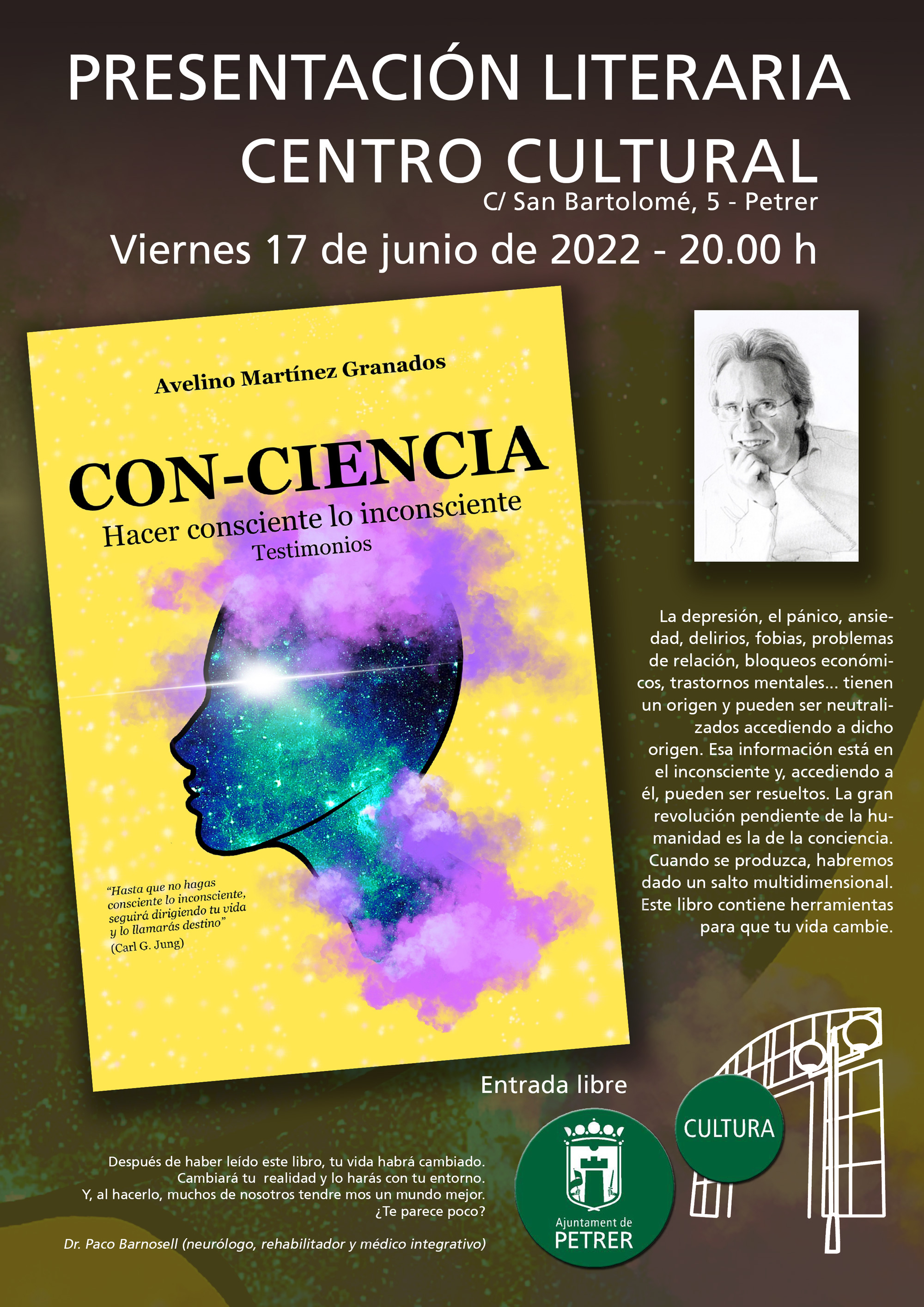 2022-06-17 - Presentació literària - CON-CIENCIA - de Avelino Martínez Granados