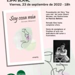 2022-09-23 - Presentación literaria - Álvaro Moreno - Soy cosa mía
