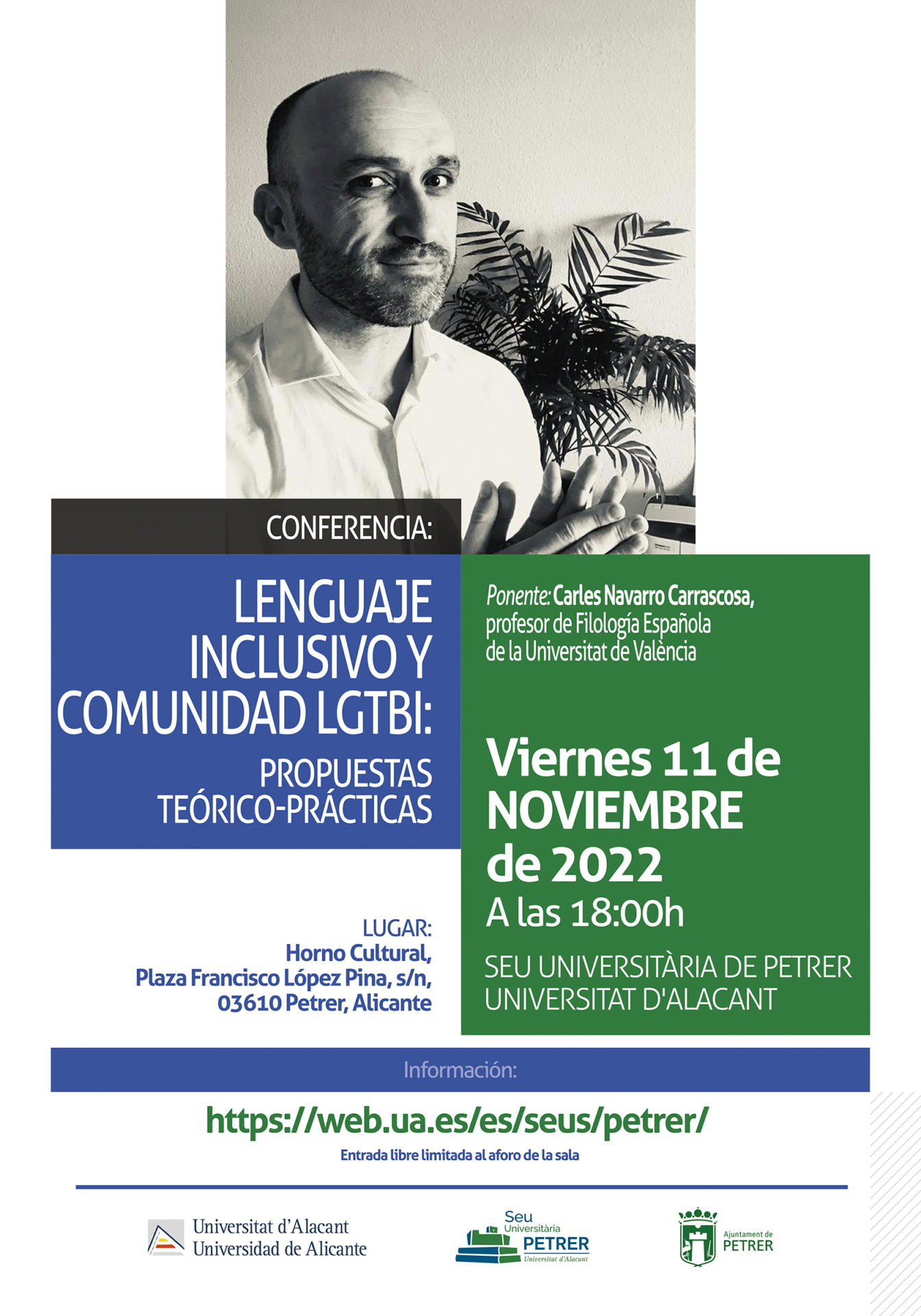 2022-11-11 - Conferencia - Carles Navarro - Lenguaje inclusivo y comunidad LGTBI: Propuestas teórico-prácticas