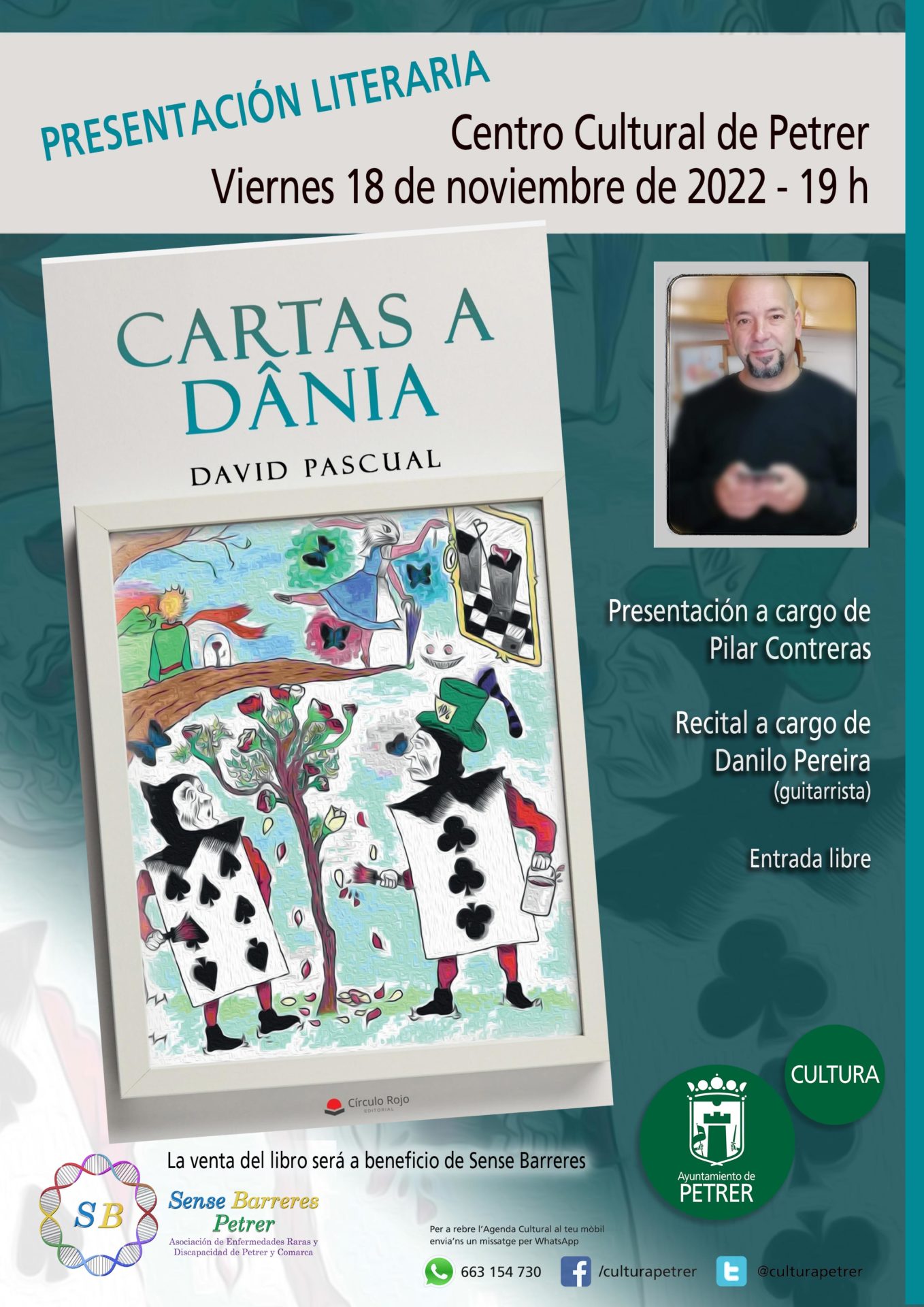 2022-11-18 - Presentación literaria - Cartas a Dânia - de David Pascual