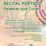 2022-11-15 - Recital poético - Palabras que curan