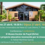 2023-04-27 - Conferencia - El museo escolar de Puçol - Rafael Martínez García