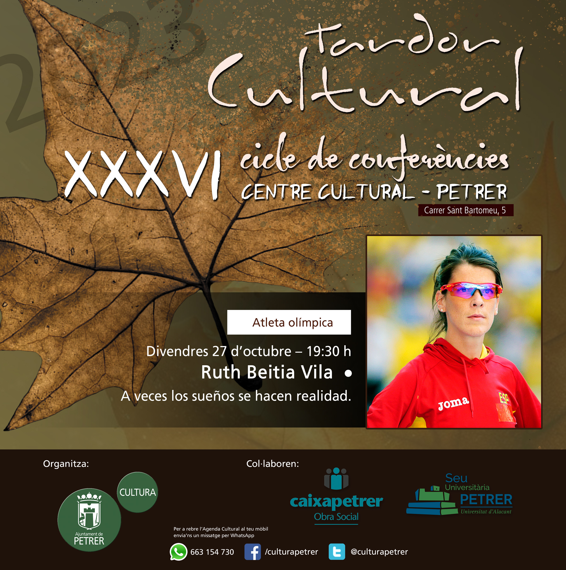 2023-10-27 - Conferencias Otoño Cultural - Ruth Beitia Vila