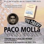 2023-12-22 - Recital poético - Paco Mollà en obert
