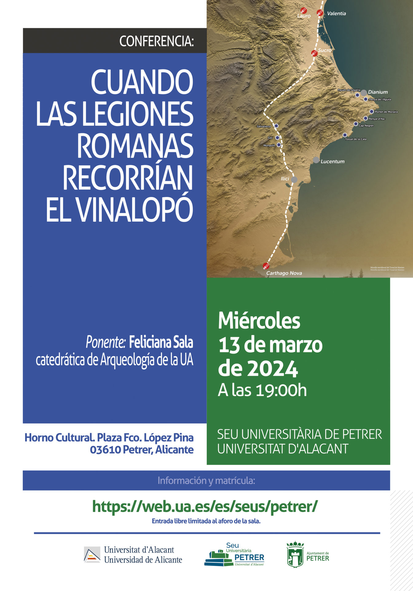 2024-03-13 - Conferencia - Feliciana Sala - Cuando las legiones romanas recorrían el Vinalopó