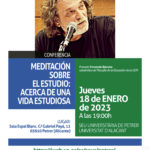2024-01-18 - Conferencia - Fernando Bárcena - Meditación sobre el estudio: acerca de una vida estudiosa