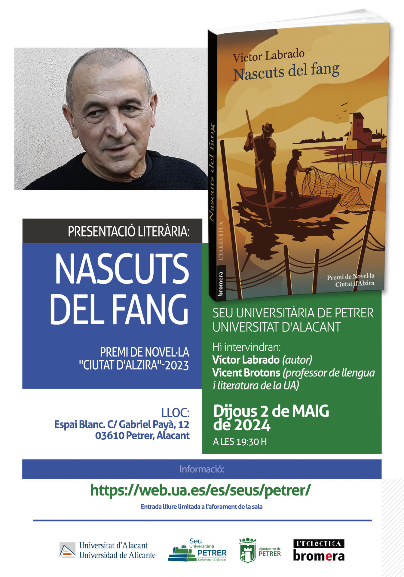 2024-05-02 - Presentación literaria - Nascuts del fang - Víctor Labrado