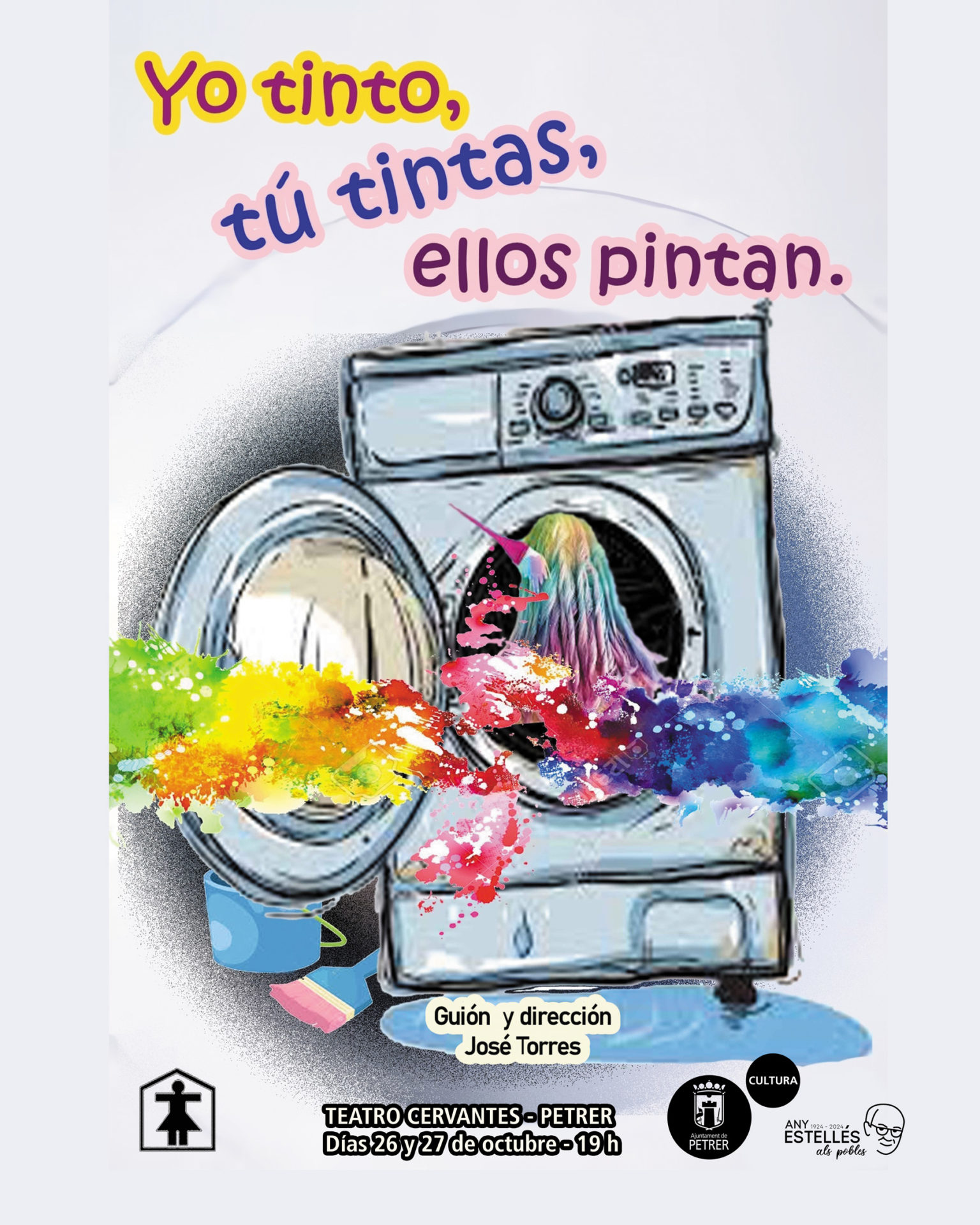 2024-10-26 - Teatro - Amas de Casa de Petrer - Yo tinto, tú tintas, ellos pintan