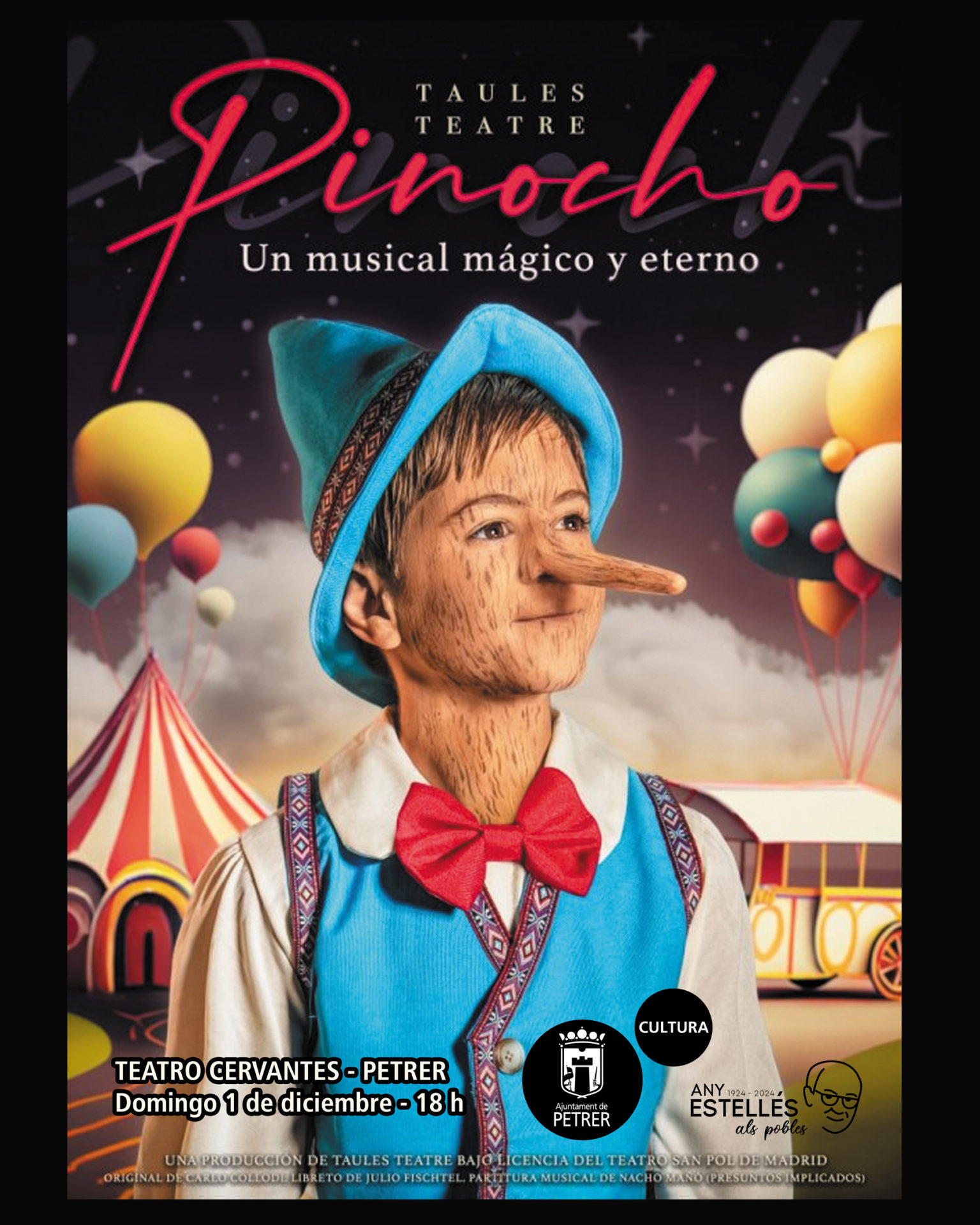2024-12-01 - Familiar - Taules teatre - Pinocho. Un musical mágico y eterno