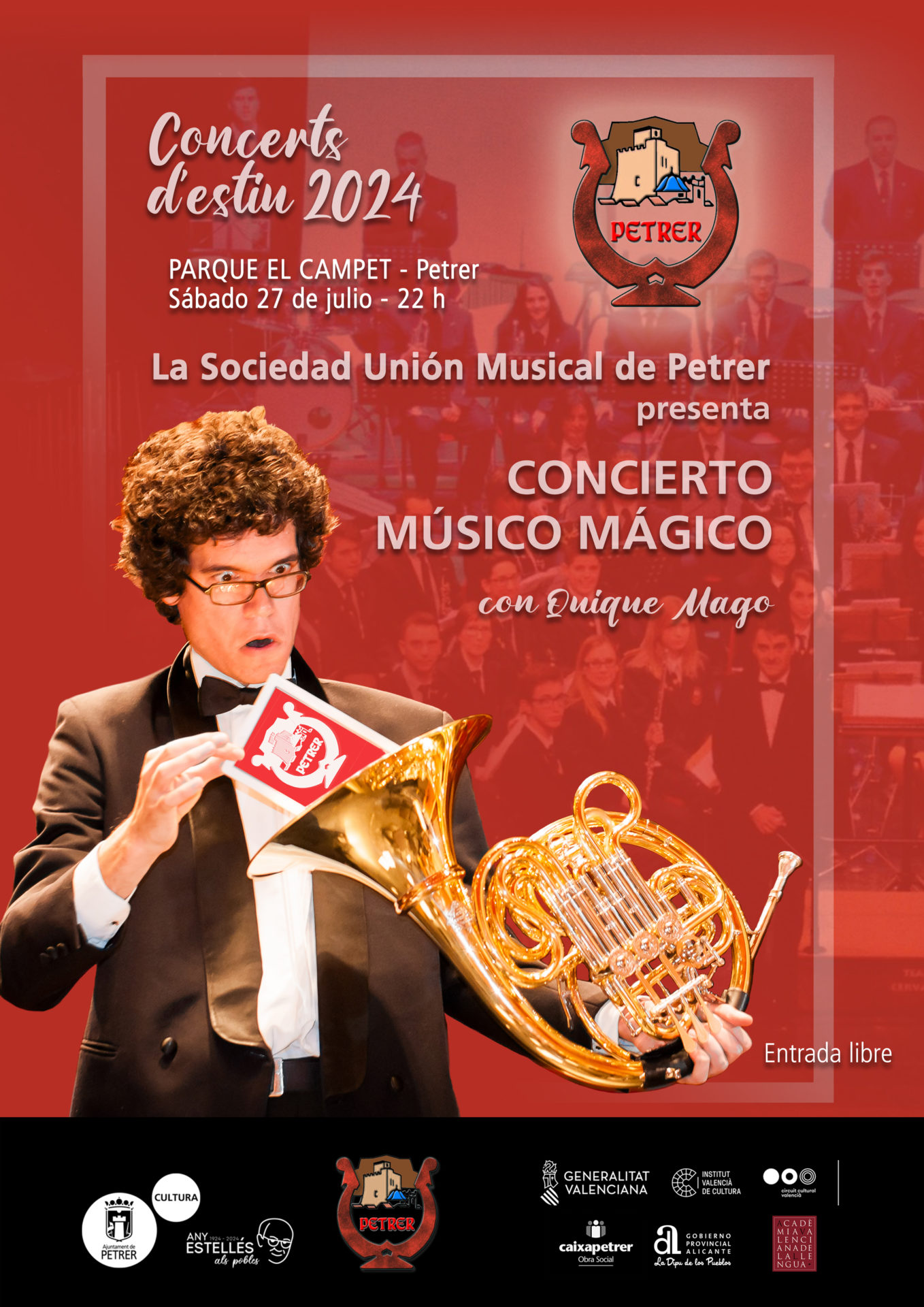 2024-07-27 - Concerts d'Estiu 2024 - Sociedad Unión Musical y Quique Mago - Concierto Músico Mágico