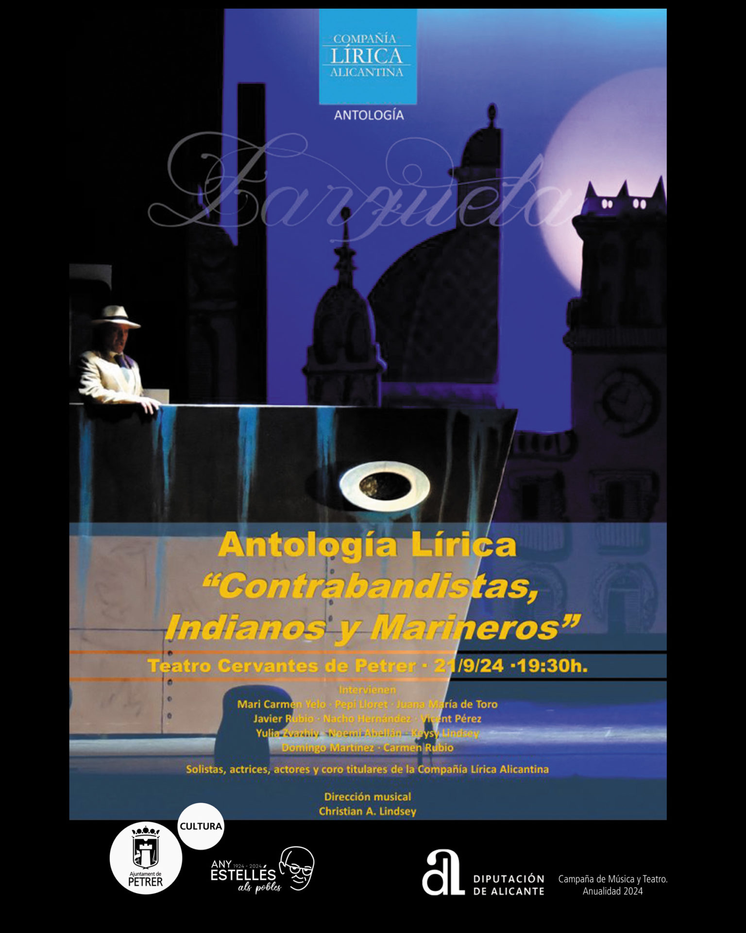 2024-09-21 - Peña Lírica Alicantina - Antología lírica "Contrabandistas, indianos y marineros"