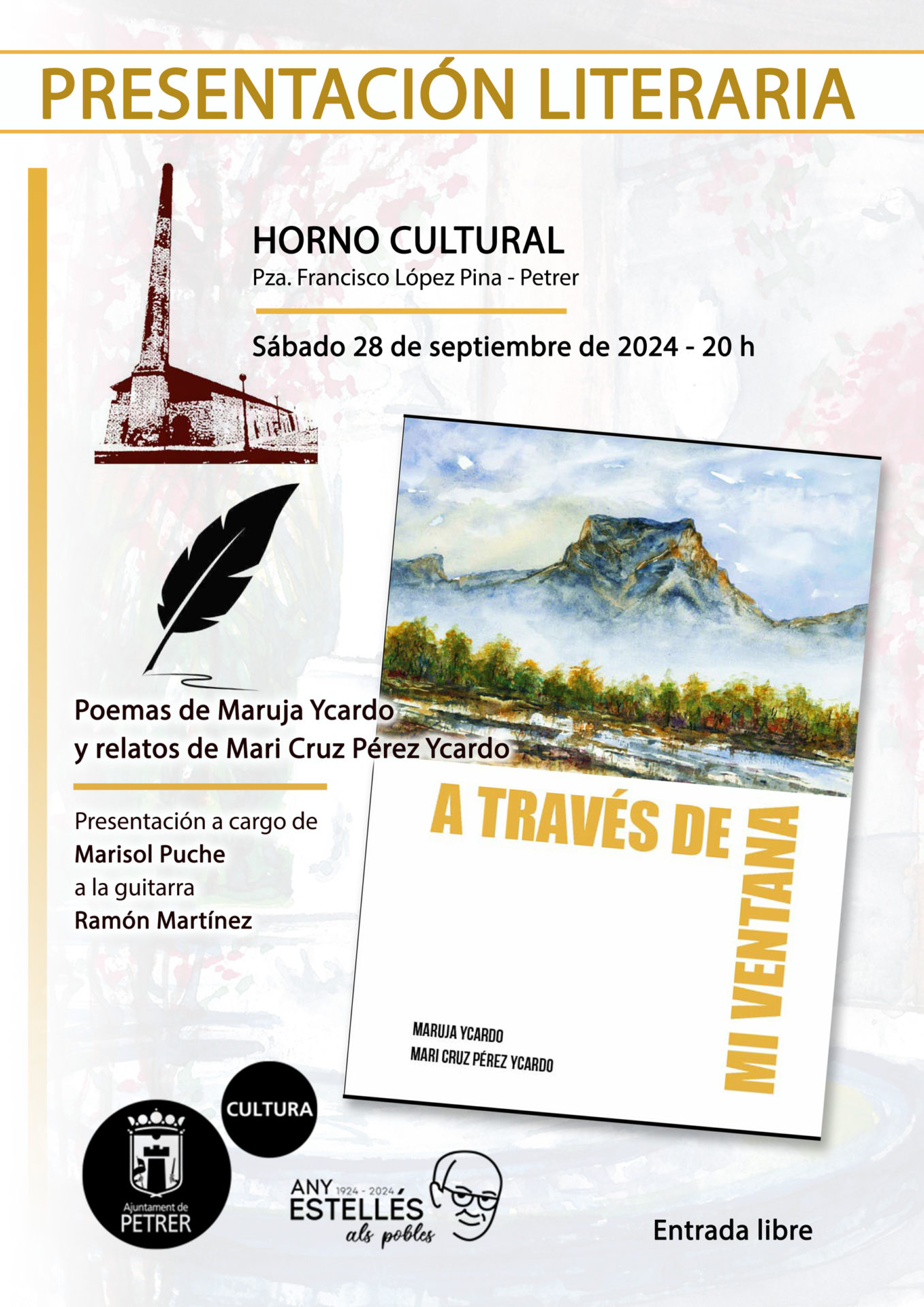 2024-09-28 - Presentación literaria - Maruja Ycardo y Mari Cruz Pérez Ycardo - A través de mi ventana