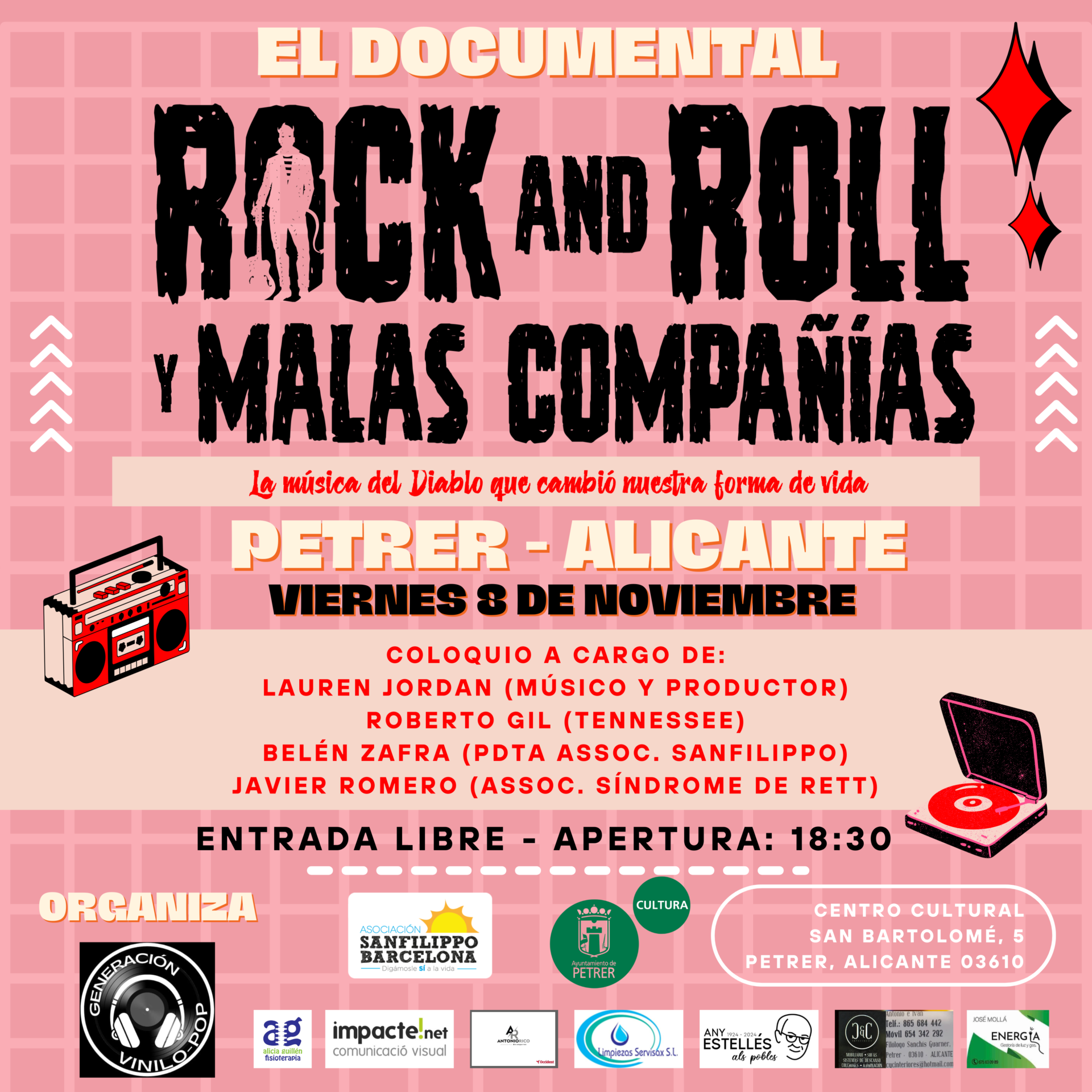 2024-11-08 - Proyección documental - Rock and Roll y malas compañías