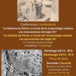 2024-11-20 - Conferencia - La historia de Petrer a través de la arqueología urbana. Las excavaciones del siglo XX