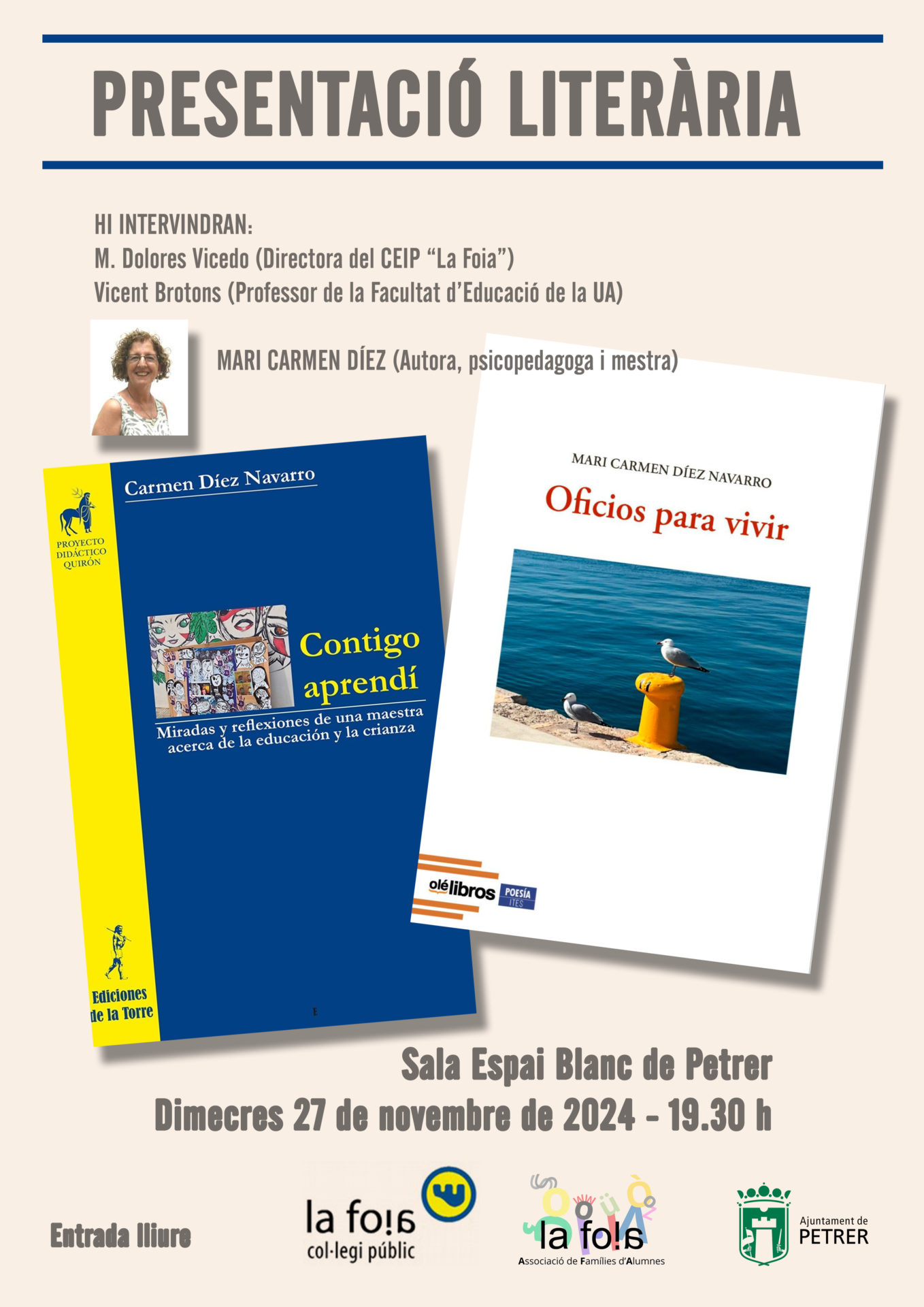 2024-11-27 - Presentación literaria - Contigo aprendí - Oficios para vivir
