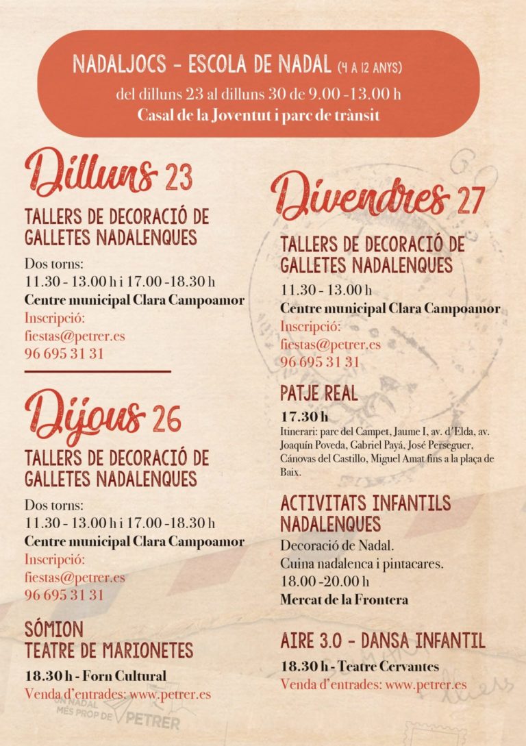 Activitats de Nadal 2024