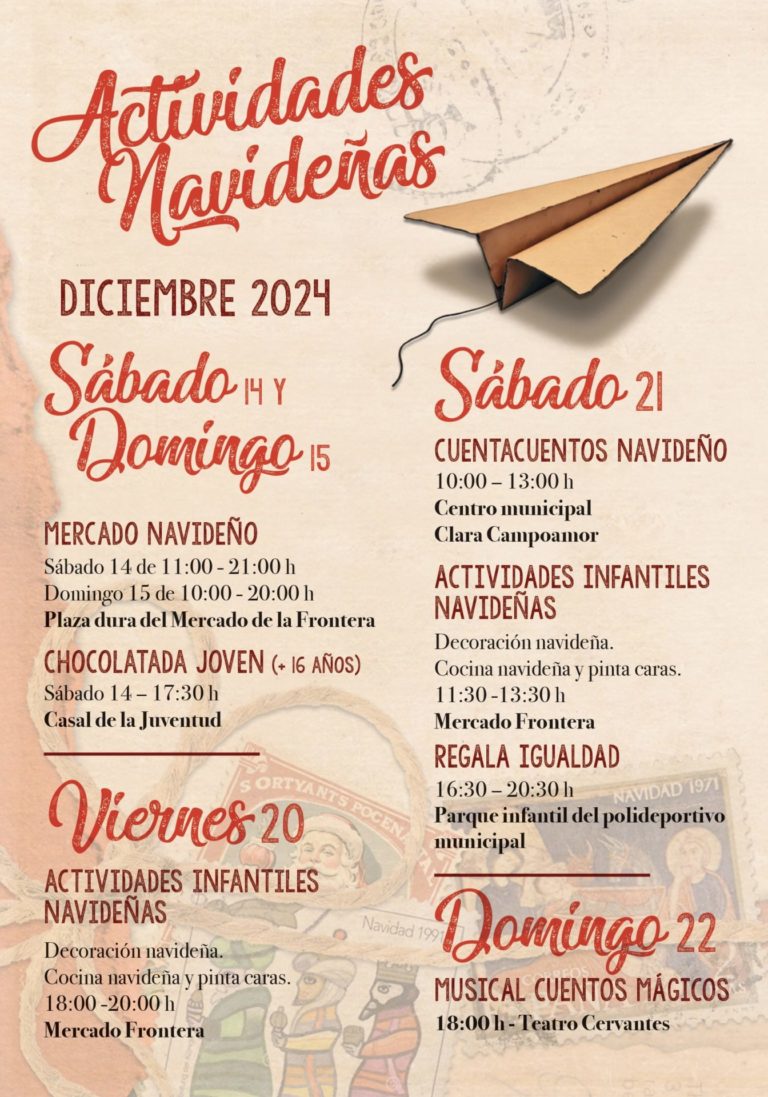 Actividades Navidad Petrer 2024