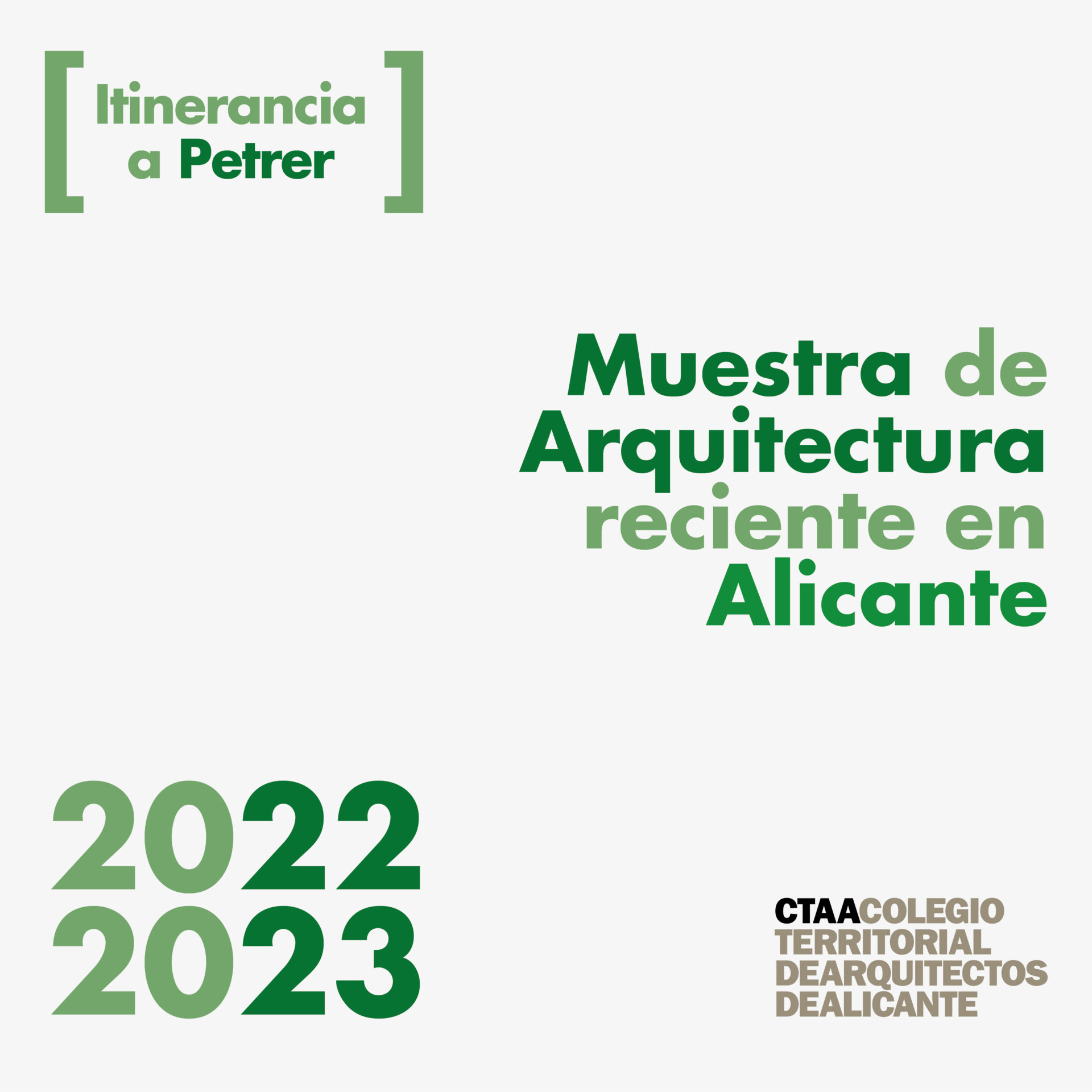 2025-02-09 - Exposición temática - Muestra de Arquitectura Reciente en Alicante 2022-2023