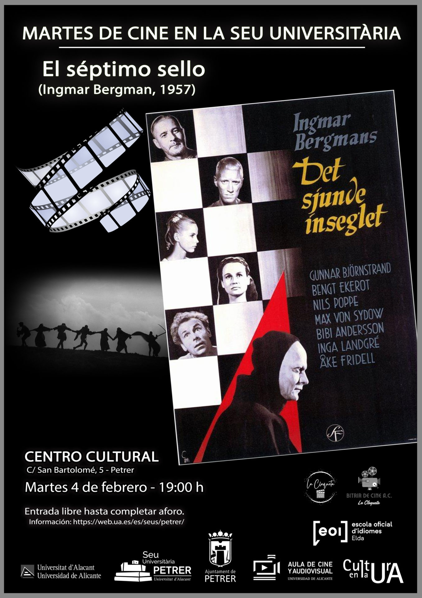 2025-02-04 - Martes de cine en la Seu Universitària - El séptimo sello (Ingmar Bergman, 1957)