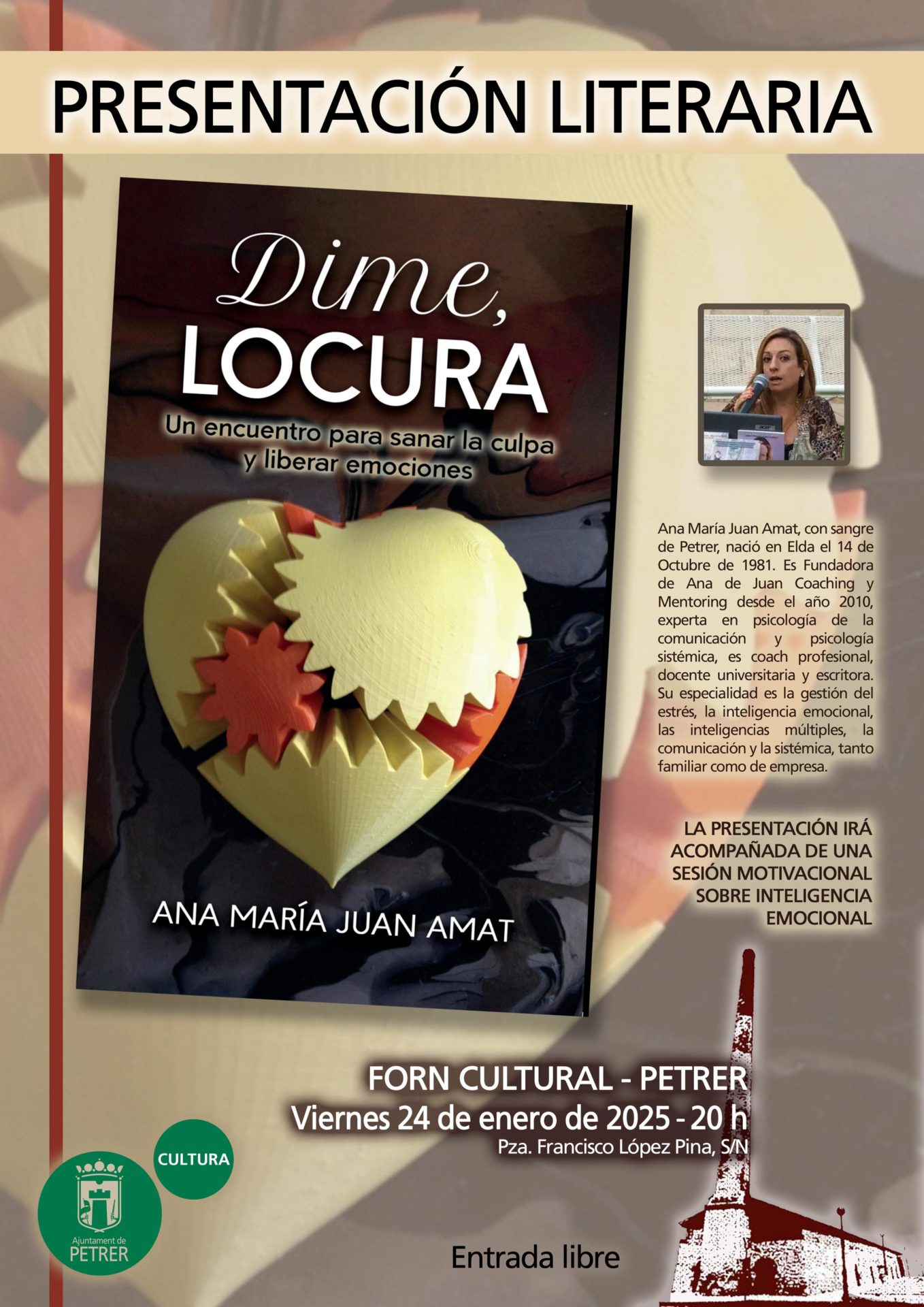 2025-01-24 - Presentación literaria - Ana María Juan Amat - Dime locura