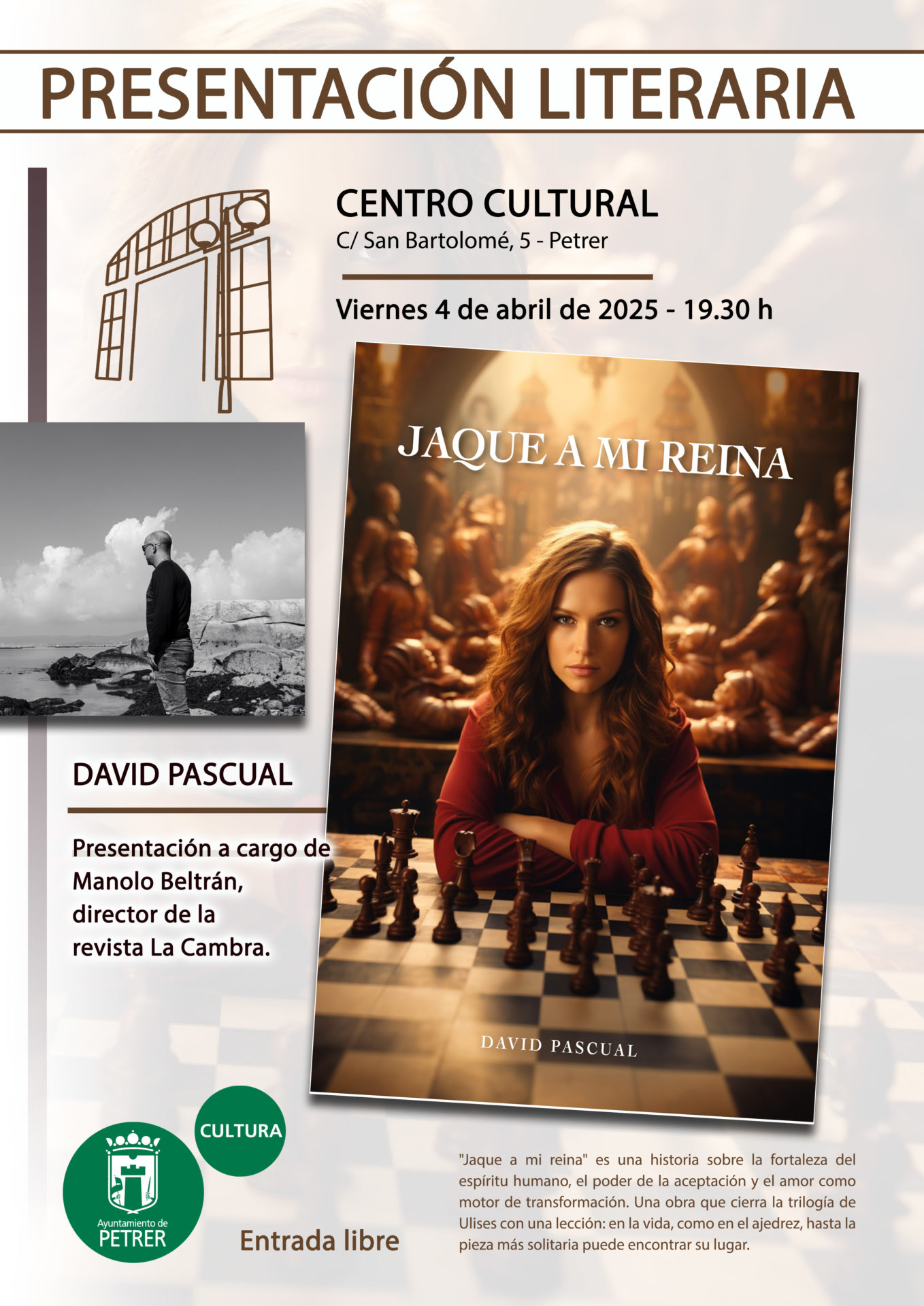 2025-04-04 - Presentación literaria - David Pascual - Jaque a mi reina