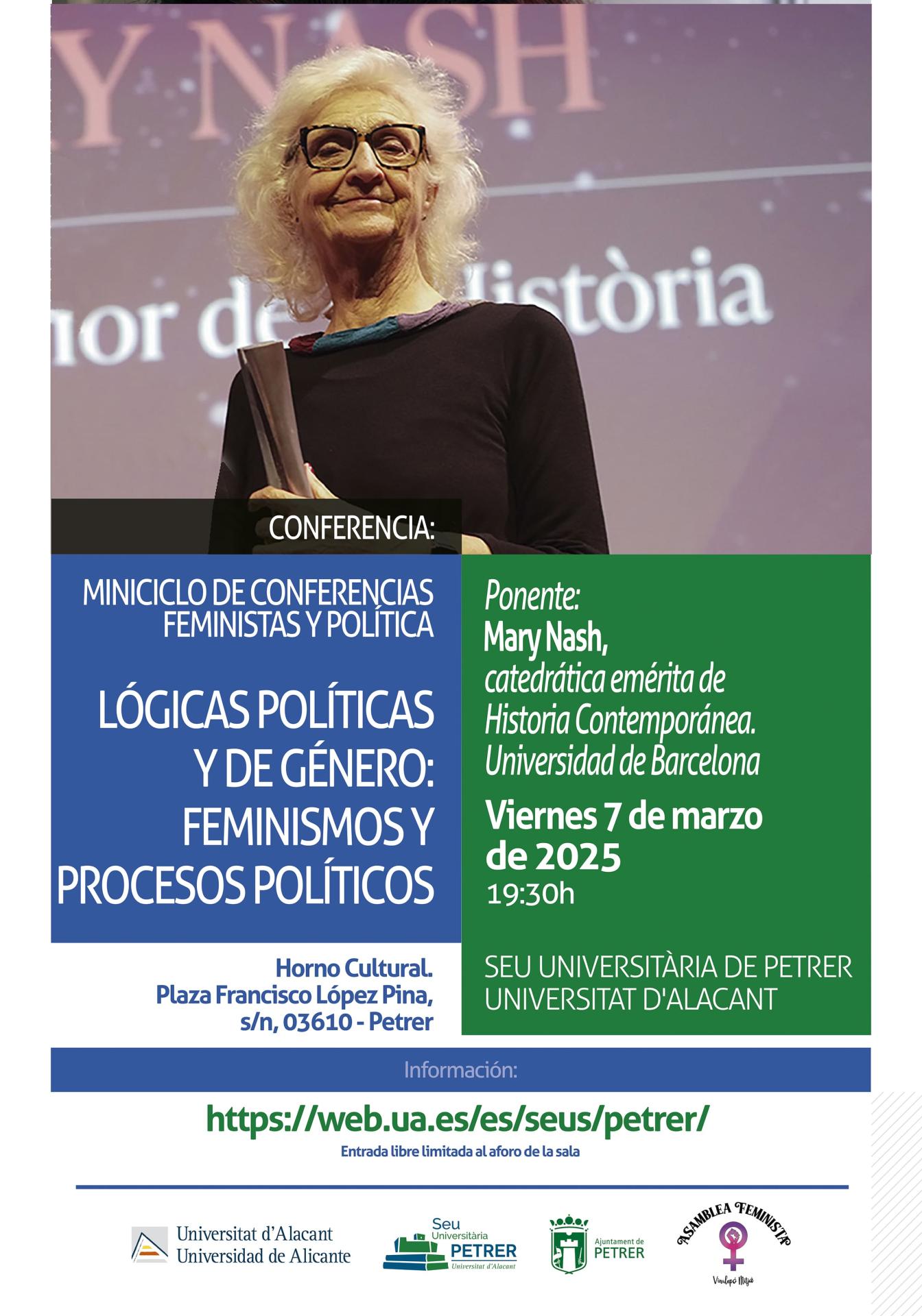 2025-03-07 - Conferencia - Mary Nash - Lógicas políticas y de género: feminismos y procesos políticos