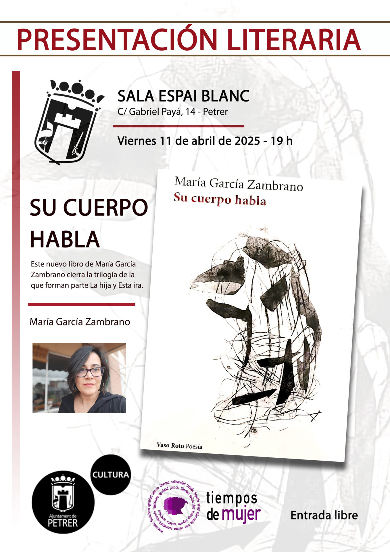 2025-04-11-Presentación literaria - María García Zambrano - Su cuerpo habla