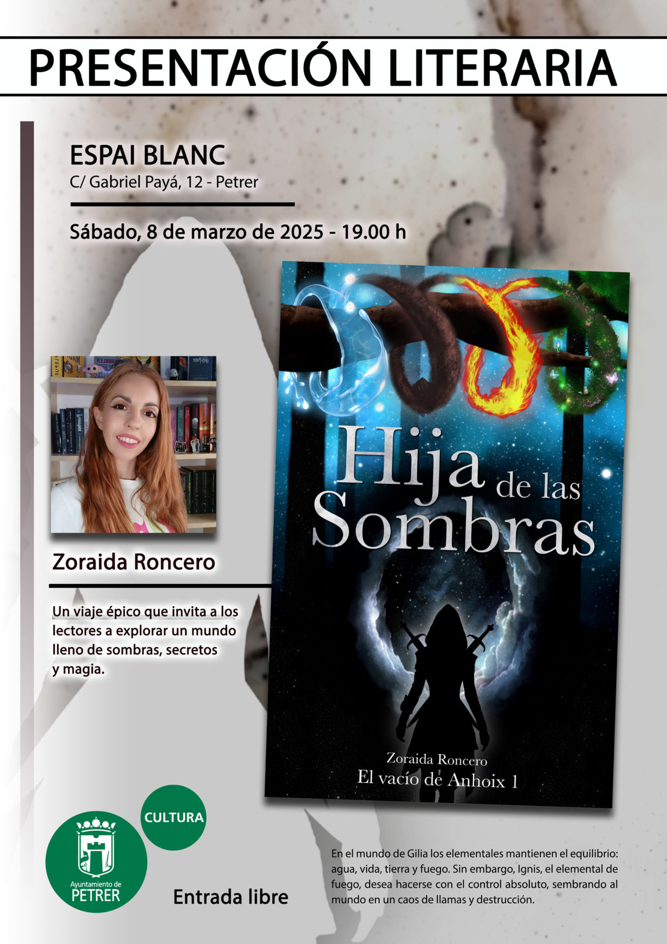 2025-03-08 - Presentación literaria - Zoraida Roncero - Hija de las sombras