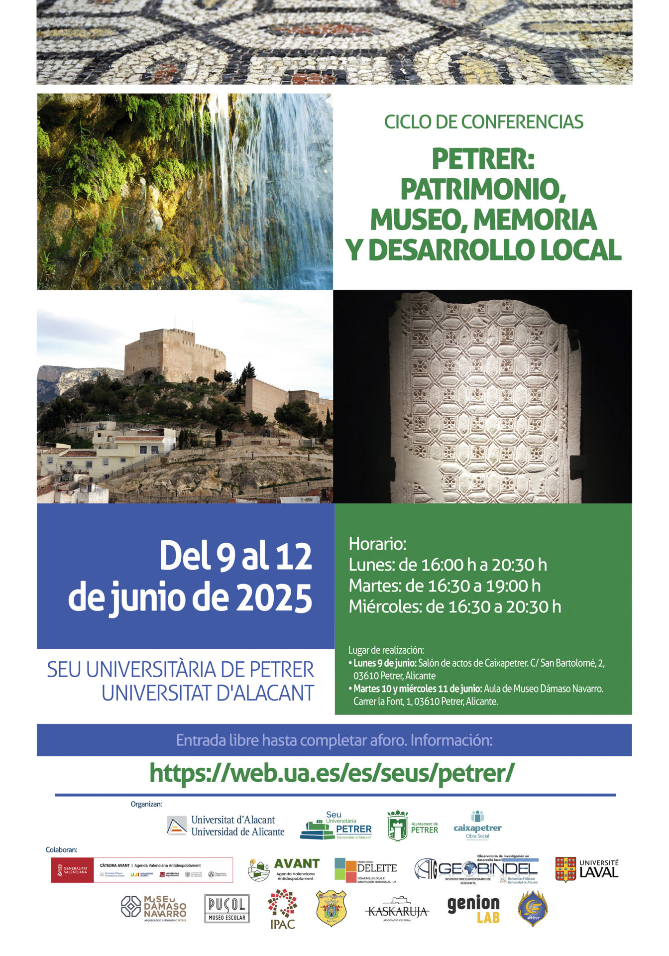 2025-06-09 - Ciclo de conferencias - Petrer: patrimonio, museo, memoria y desarrollo local