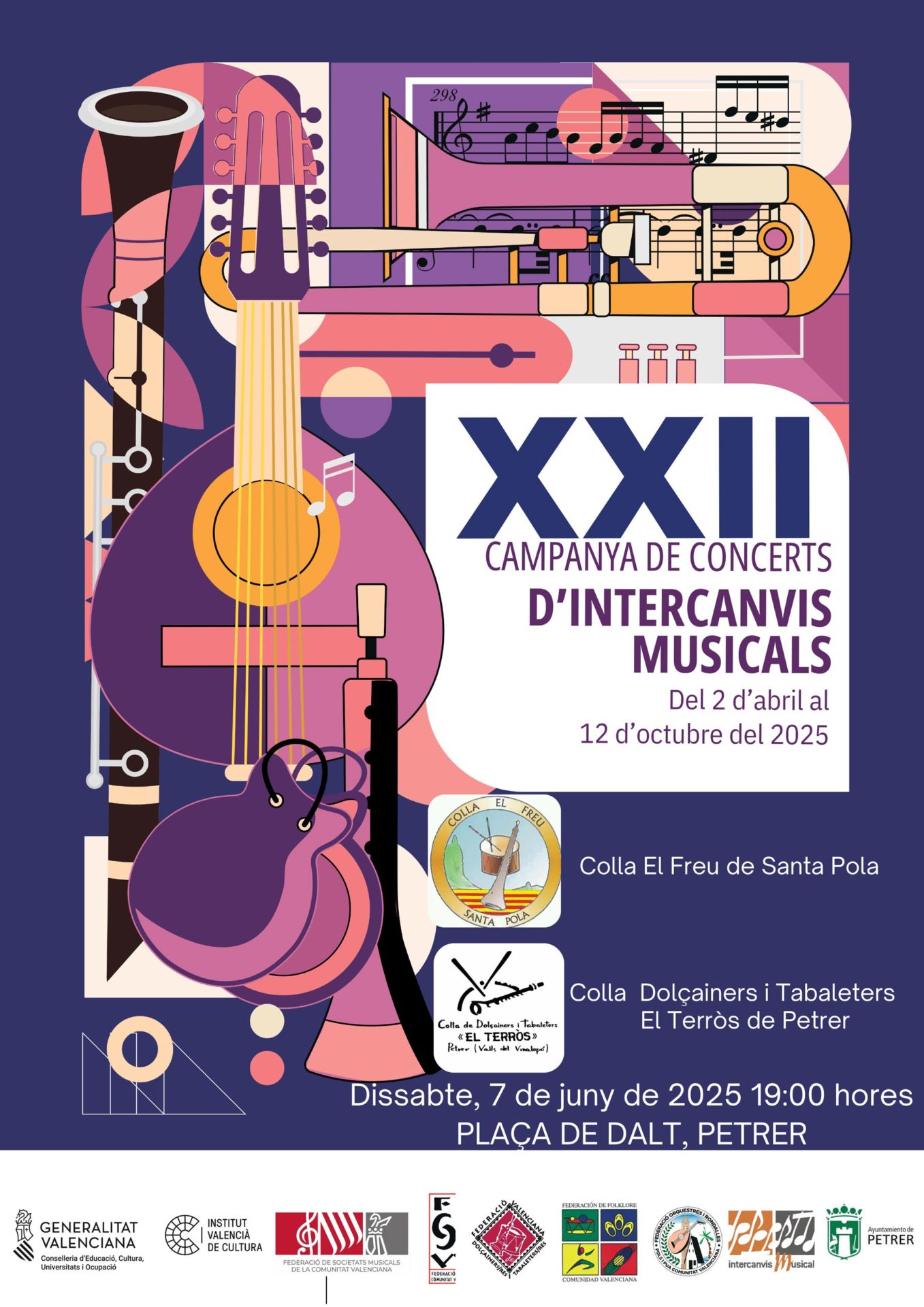 2025-06-07 - Música - Colla El Freu de Santa Pola y Colla Dolçainers i Tabaleters El Terròs de Petrer