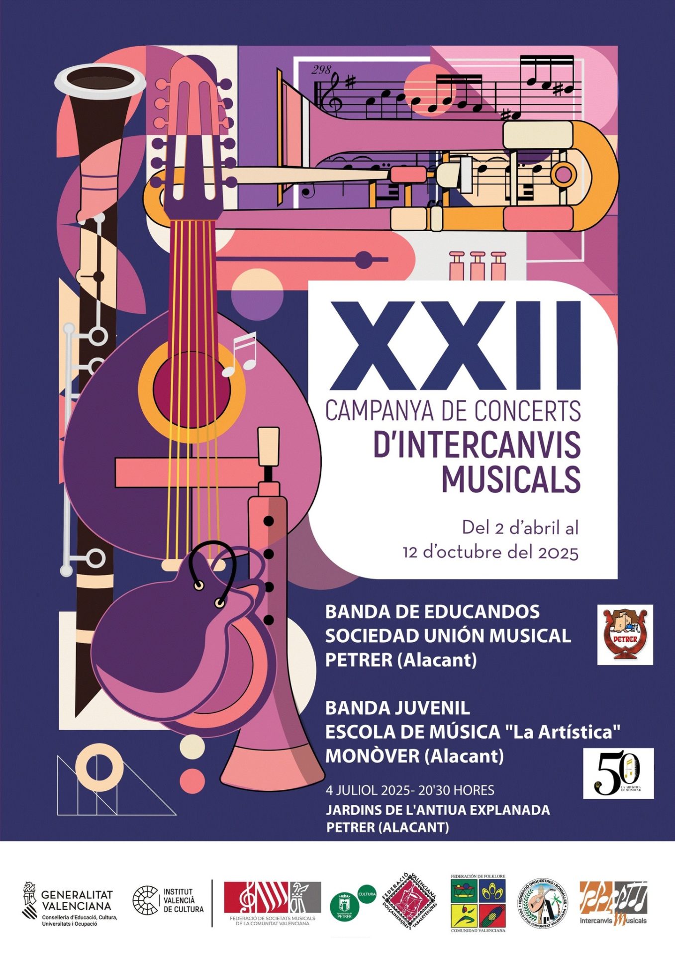2025-07-04 - Concierto de intercambio - Unión Musical y La Artística de Monovar