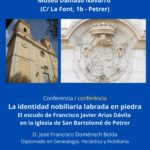 2025-09-26 - Conferencia - La identidad nobiliaria labrada en piedra - El escudo de Francisco Javier Arias Dávila en la Iglesia de San Bartolomé de Petrer