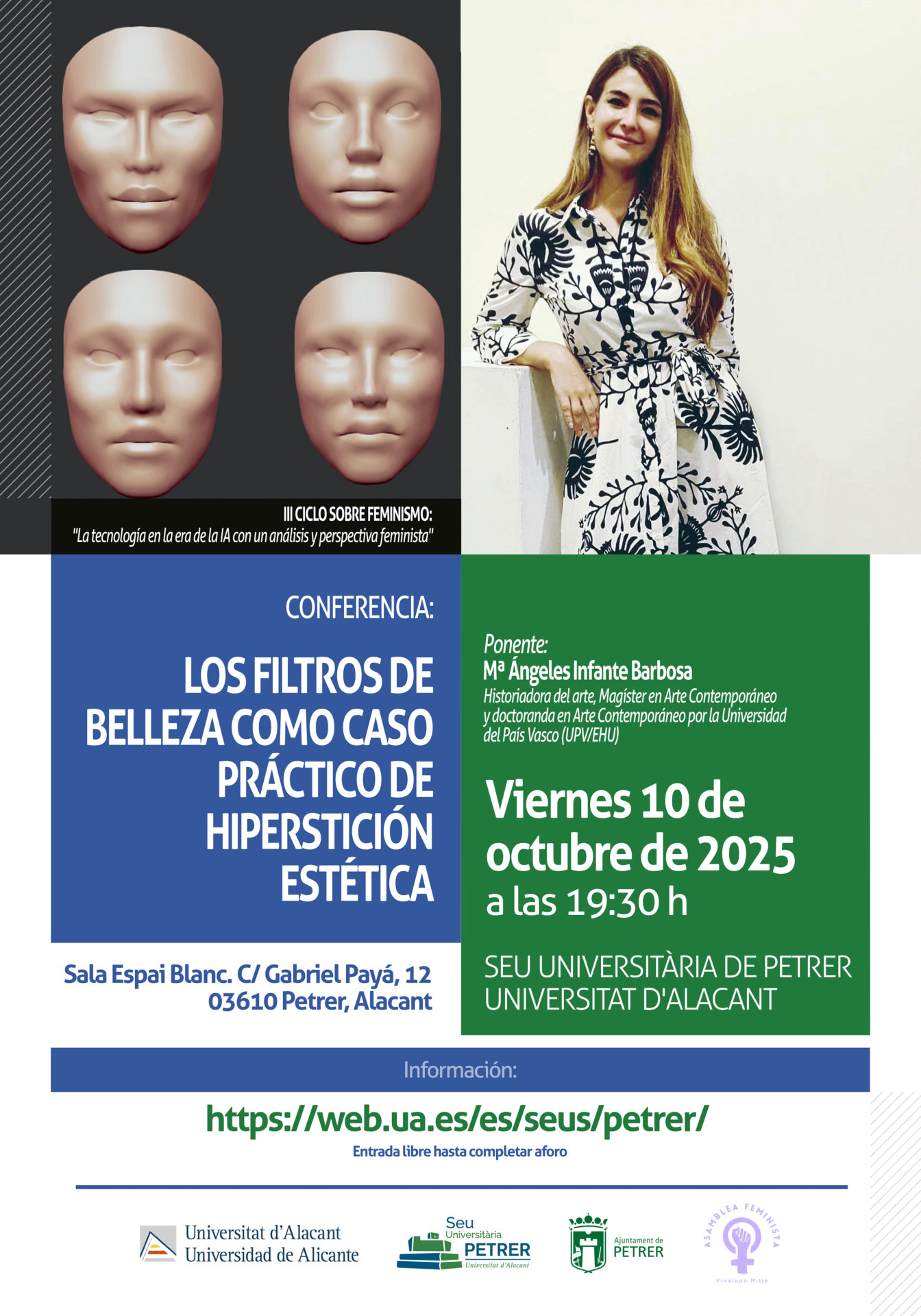2025-10-10 - Conferencia - Mª Ángeles Infante - Los filtros de belleza como caso práctico de hiperstición estética