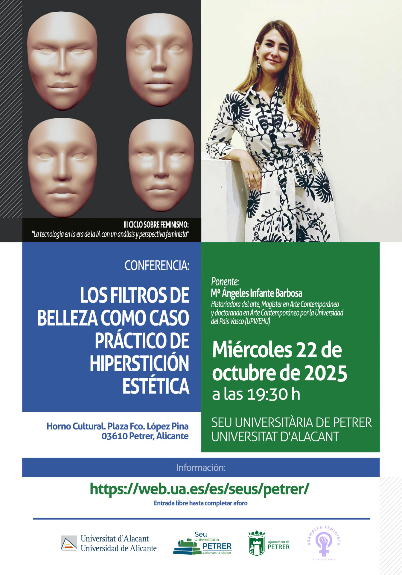 2025-10-22 - Conferencia - Mª Ángeles Infante - Los filtros de belleza como caso práctico de hiperstición estética