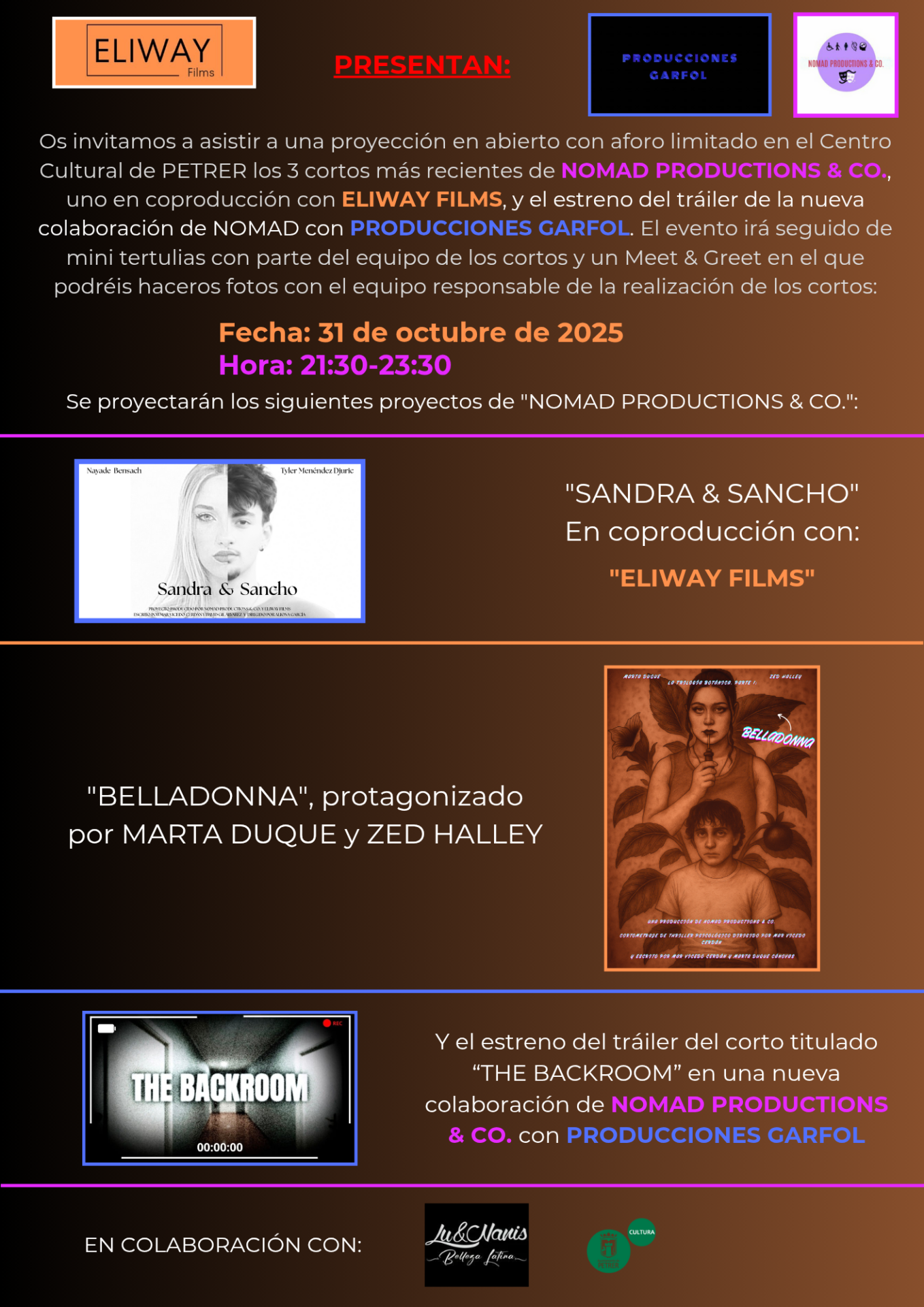 31-10-2025 - Muestra de cortos de Halloween