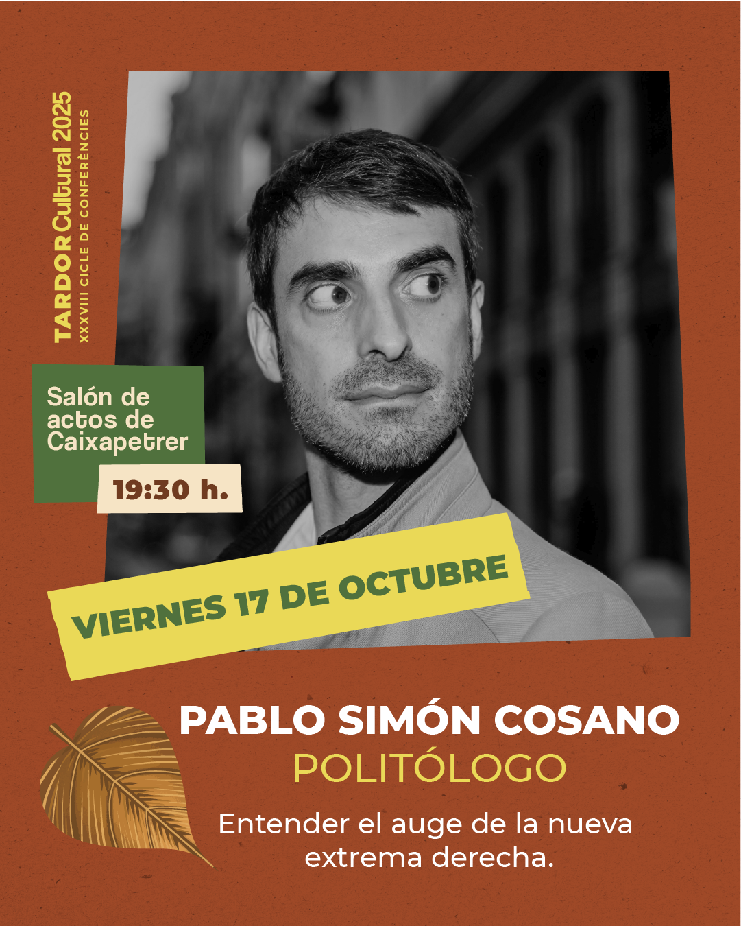 2025-10-17 - Ciclo de conferencias Tardor Cultural - Pablo Simón