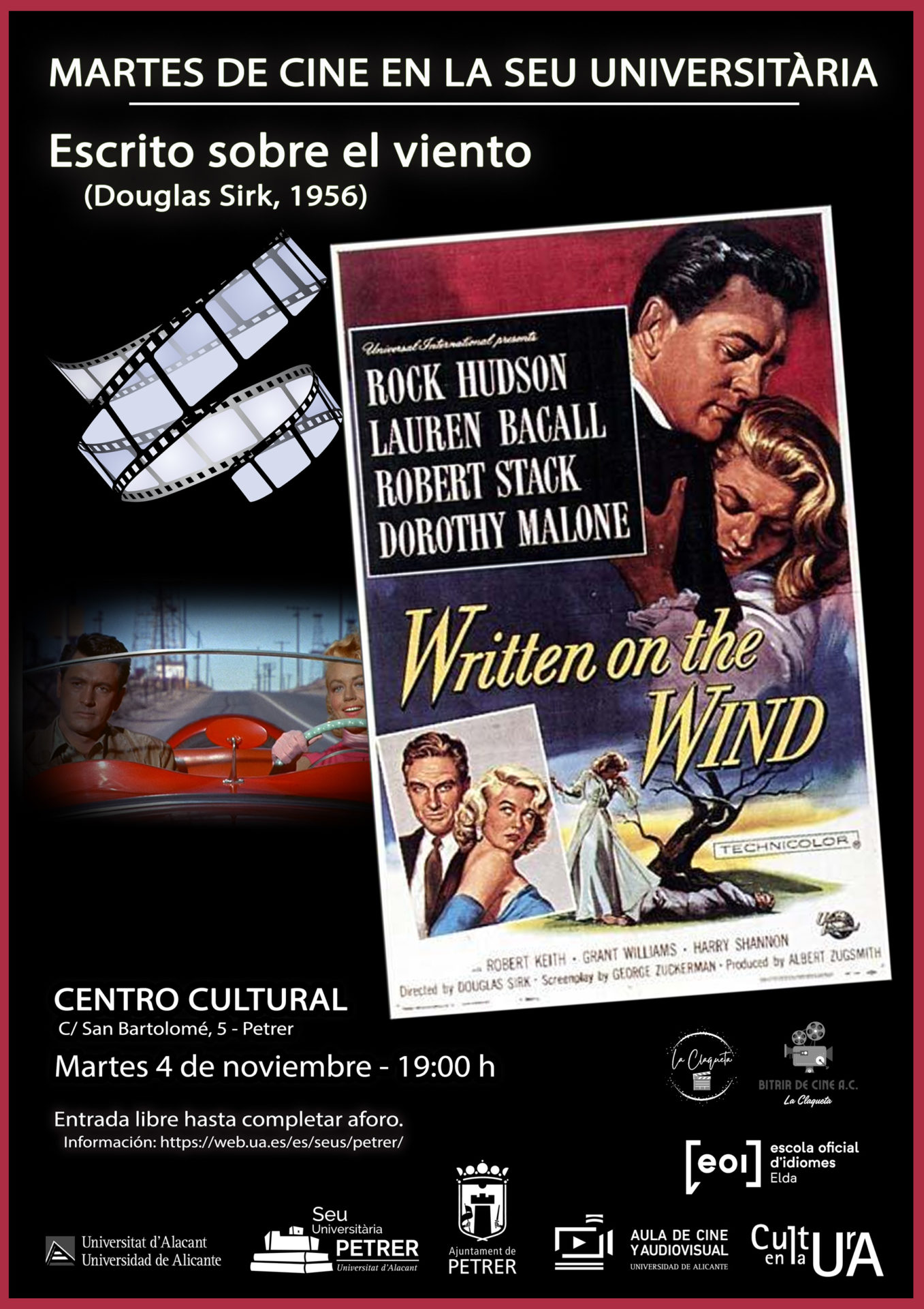 2025-11-04 - Martes de cine en la Seu Universitària - Escrito sobre el viento (Douglas Sirk, 1956)