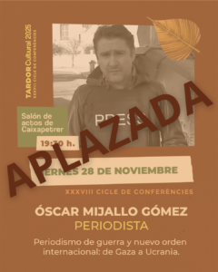 APLAZAMIENTO_Conferencia_Óscar_Mijallo