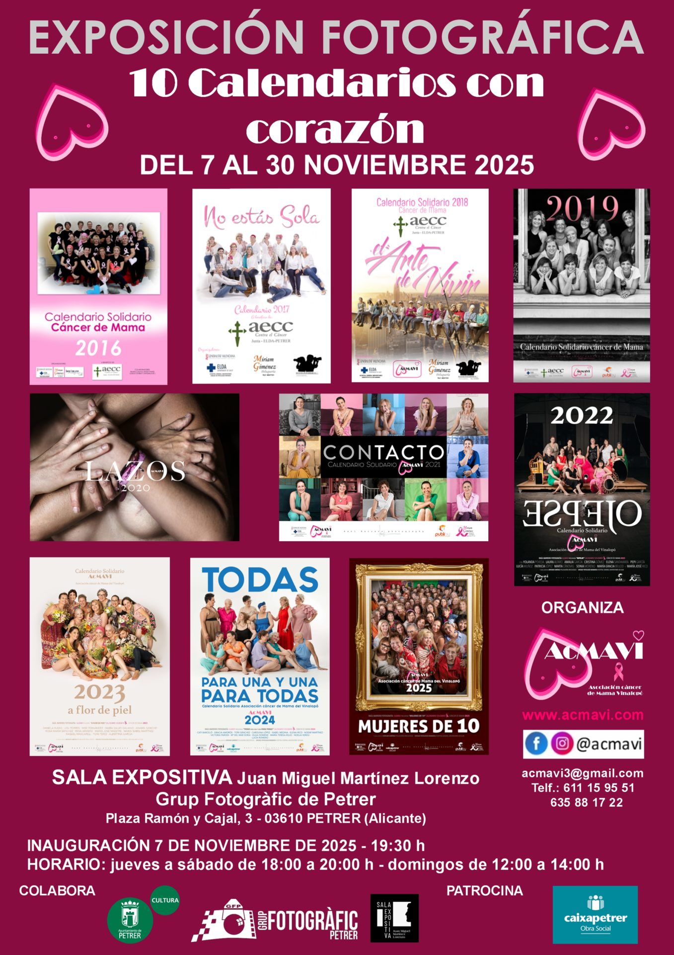 2025-11-30 - Exposicíon fotográfica - AcMavi - 10 calendarios con corazón