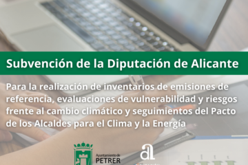 Subvención Diputación realización de inventarios de emisiones de referencia