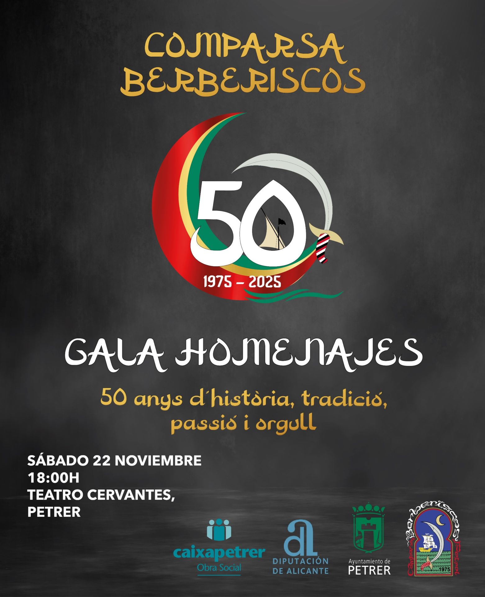 2025-11-22 - Gala homenaje - 50 años de la comparsa de Berberiscos