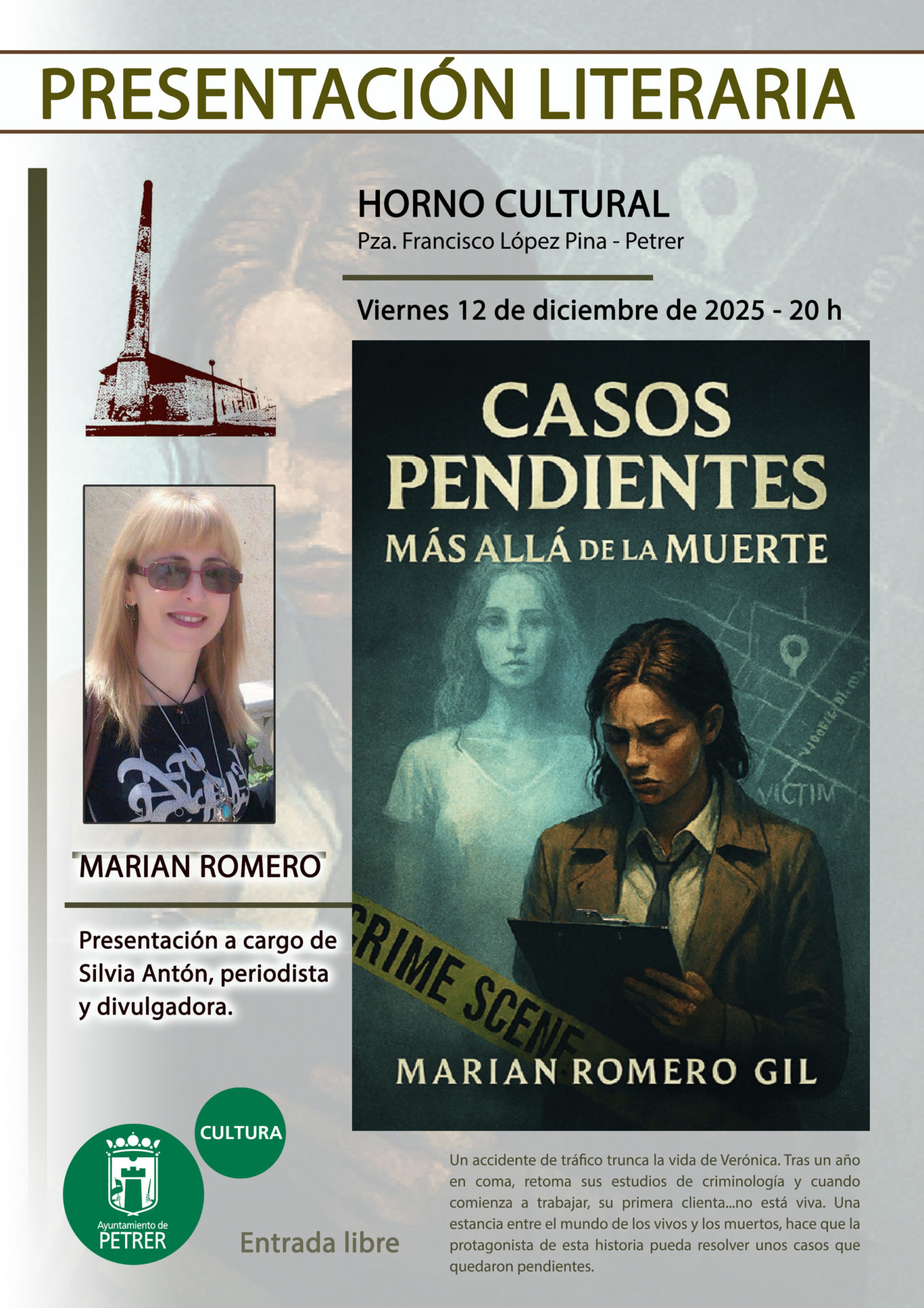 2025-12-12 - Presentación literaria - Marian Romero - Casos pendientes más allá de la muerte