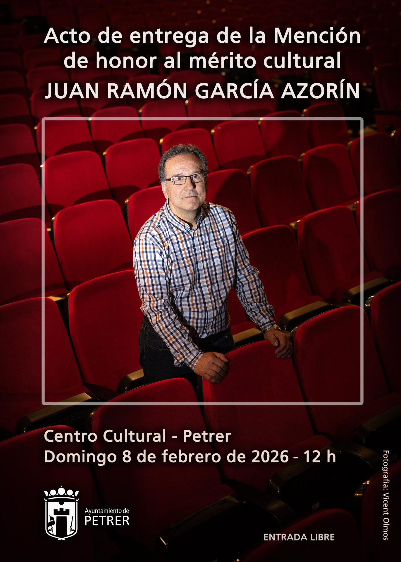 2026-02-08 - Acte de lliurament de la Menció d'Honor al Mèrit Cultural - Juan Ramón García Azorín