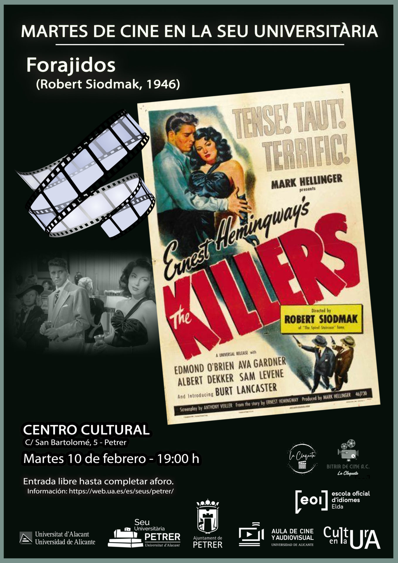 2026-02-10 - Martes de Cine en la Seu Universitaria - Forajidos (Robert Siodmak, 1946)