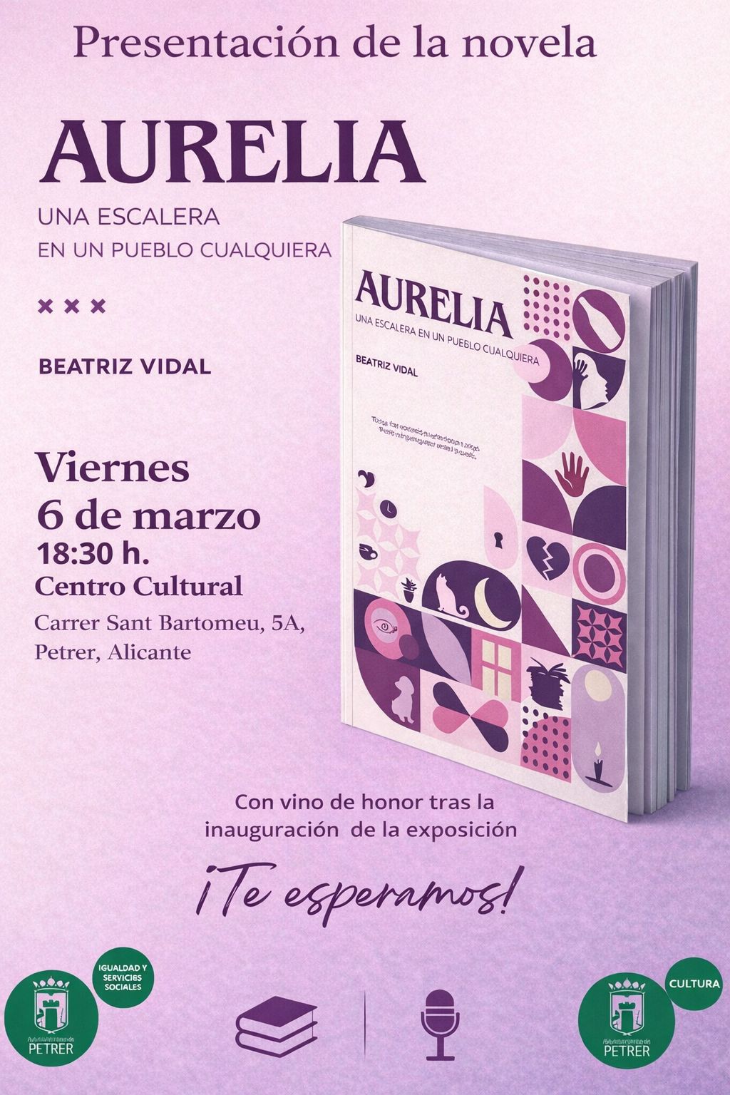 2026-03-06 - Presentación literaria - Aurelia. Una escalera en un pueblo cualquiera