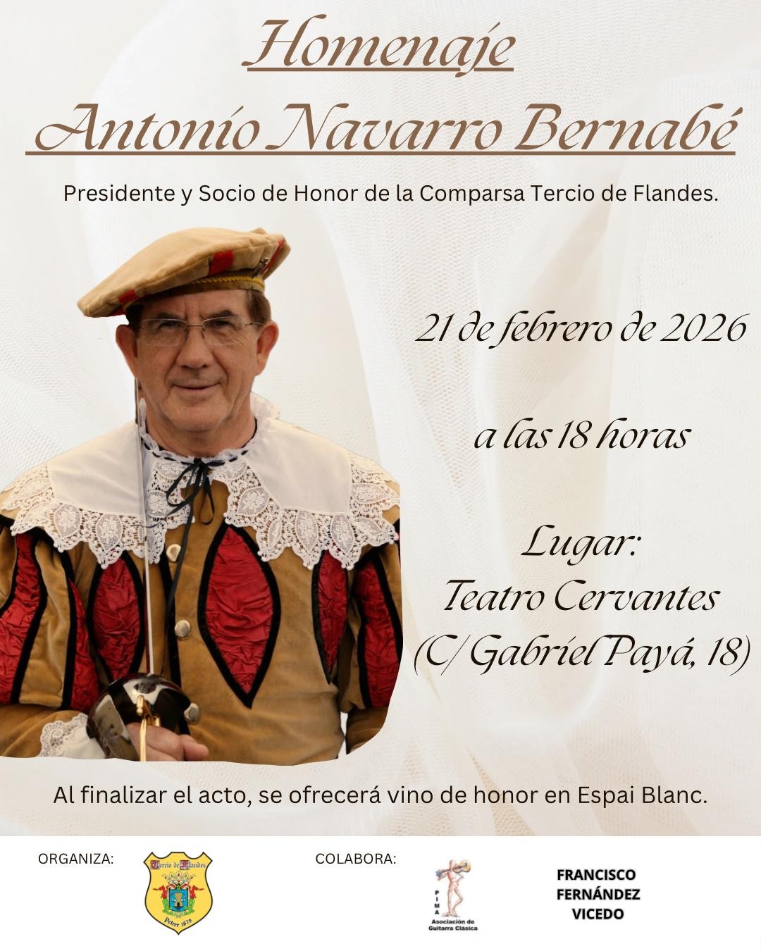 2026-02-21 - Homenaje - Comparsa Tercio de Flandes - Antonio Navarro Bernabé